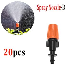 20pcs Adjustable Garden Drip Irrigation Misting Nozzles Micro Sprinkler Head Atomizer Irrigation Drippers (Model: Spray Nozzle-B)