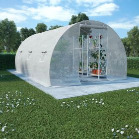 Greenhouse145.3 ftÂ² 177.2"x118.1"x78.7" (Color: White)